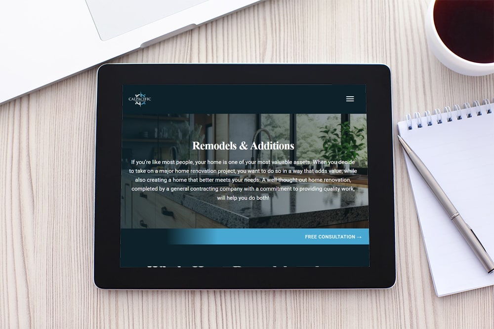 construction contractor custom web design temecula